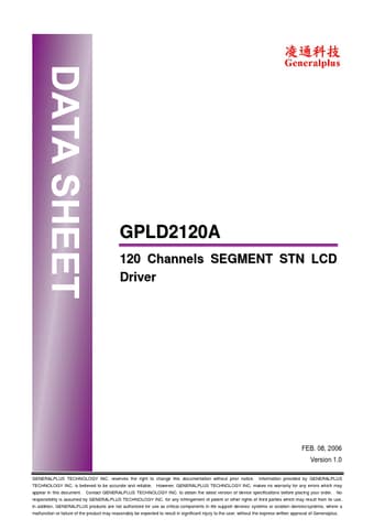  Datasheet Preview Page 1