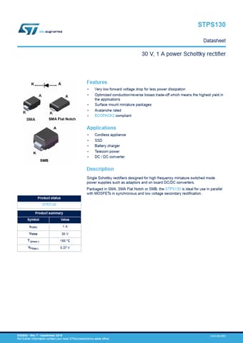  Datasheet Preview Page 1