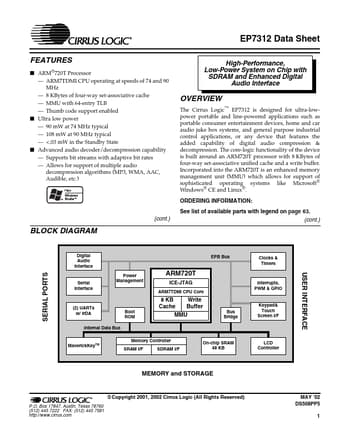  Datasheet Preview Page 1