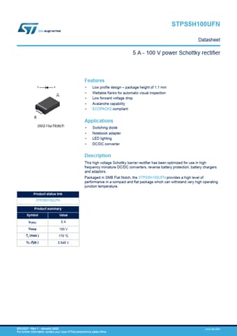  Datasheet Preview Page 1