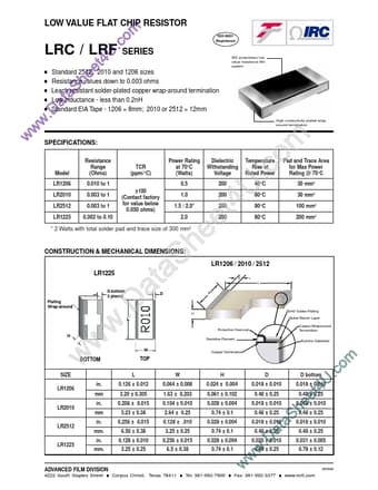  Datasheet Preview Page 1