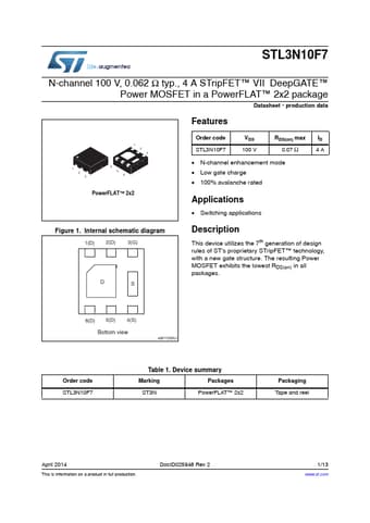  Datasheet Preview Page 1