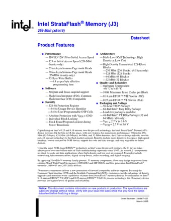 Datasheet Preview Page 1