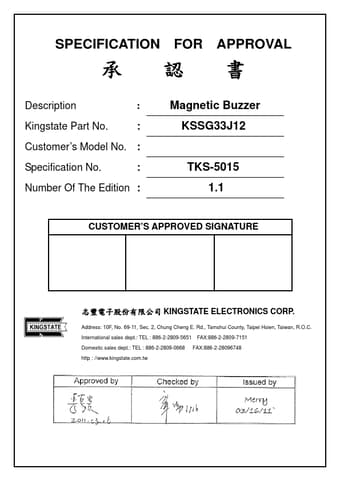  Datasheet Preview Page 1