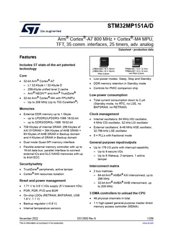  Datasheet Preview Page 1