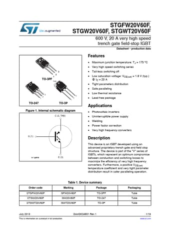  Datasheet Preview Page 1
