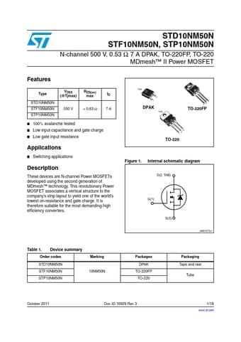  Datasheet Preview Page 1