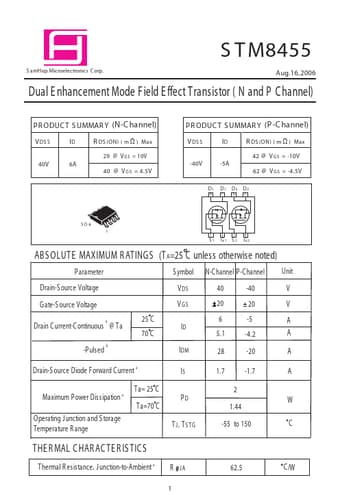  Datasheet Preview Page 1
