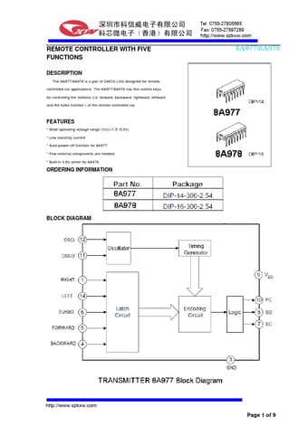  Datasheet Preview Page 1