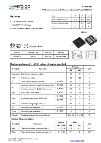  Datasheet Preview Page 1