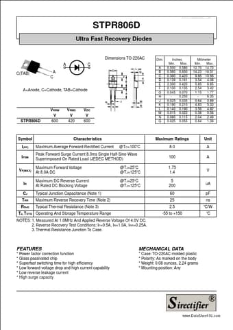  Datasheet Preview Page 1