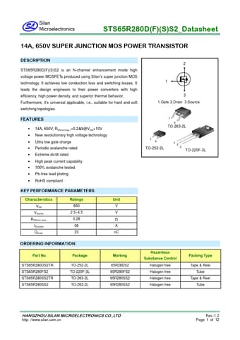  Datasheet Preview Page 1
