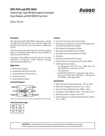  Datasheet Preview Page 1
