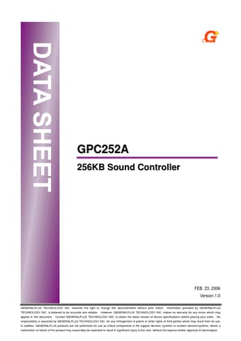  Datasheet Preview Page 1