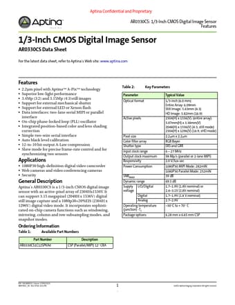  Datasheet Preview Page 1