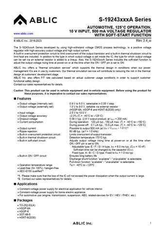  Datasheet Preview Page 1