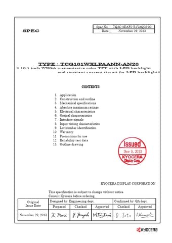  Datasheet Preview Page 1
