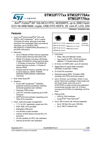  Datasheet Preview Page 1