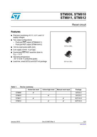  Datasheet Preview Page 1