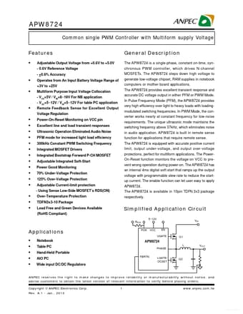  Datasheet Preview Page 1