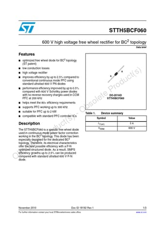  Datasheet Preview Page 1