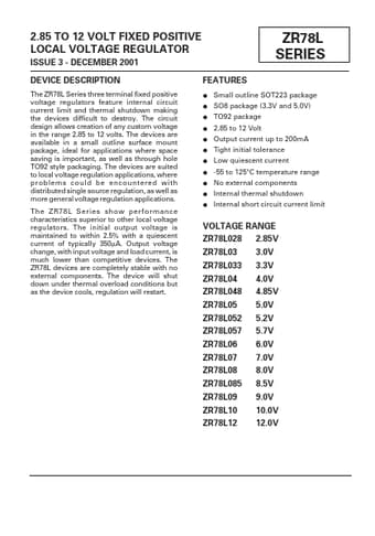  Datasheet Preview Page 1