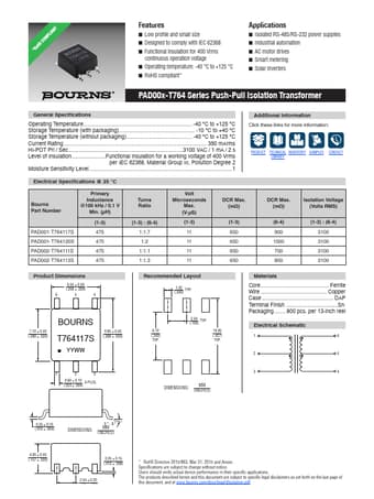  Datasheet Preview Page 1