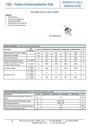  Datasheet Preview Page 1