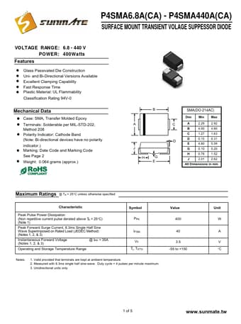  Datasheet Preview Page 1