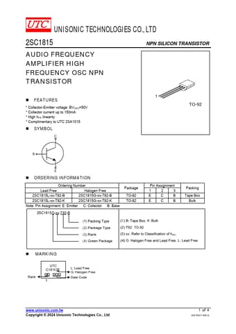  Datasheet Preview Page 1