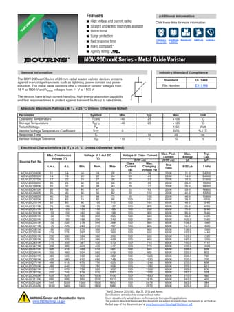  Datasheet Preview Page 1