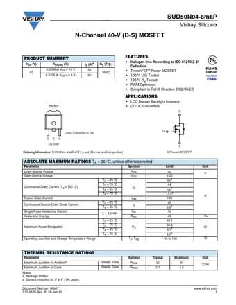  Datasheet Preview Page 1