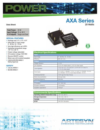  Datasheet Preview Page 1
