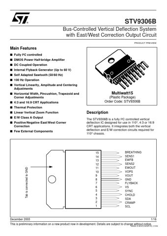  Datasheet Preview Page 1