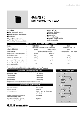  Datasheet Preview Page 1
