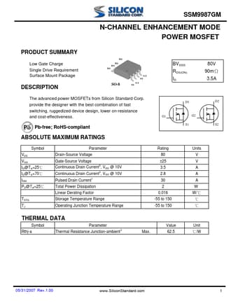  Datasheet Preview Page 1