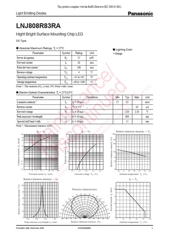  Datasheet Preview Page 1