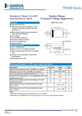  Datasheet Preview Page 1