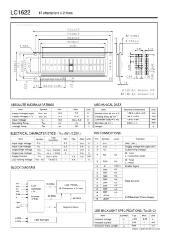  Datasheet Preview Page 1