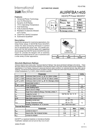  Datasheet Preview Page 1
