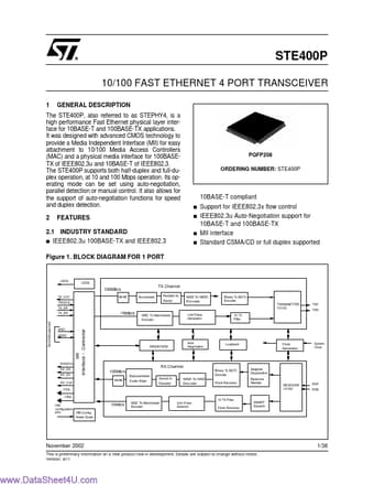  Datasheet Preview Page 1
