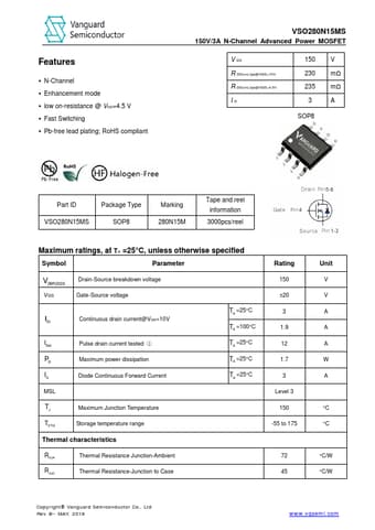  Datasheet Preview Page 1