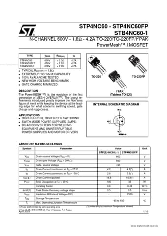  Datasheet Preview Page 1