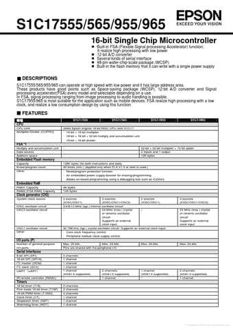  Datasheet Preview Page 1