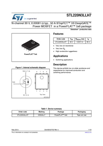  Datasheet Preview Page 1