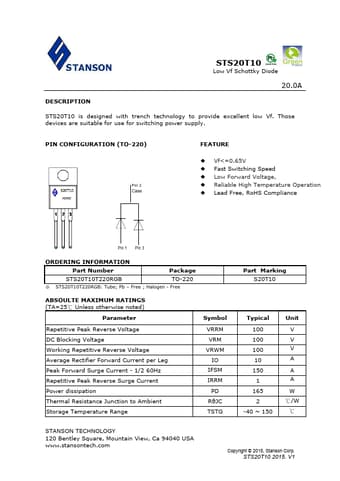  Datasheet Preview Page 1