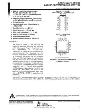  Datasheet Preview Page 1