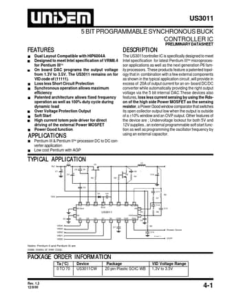  Datasheet Preview Page 1