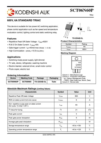  Datasheet Preview Page 1