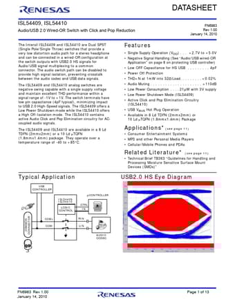  Datasheet Preview Page 1